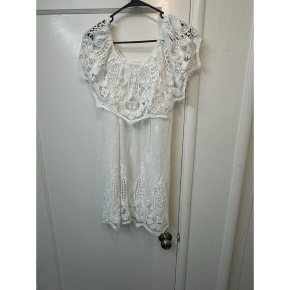 Tuckernuck White Lace Avalon Mini Dress Size XS NWT Bridal Shower Party Bride - Picture 1 of 8